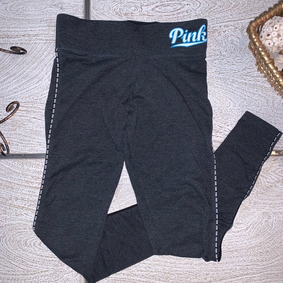 PINK Victoria's Secret Pants - VS Pink Grey Yoga Pants